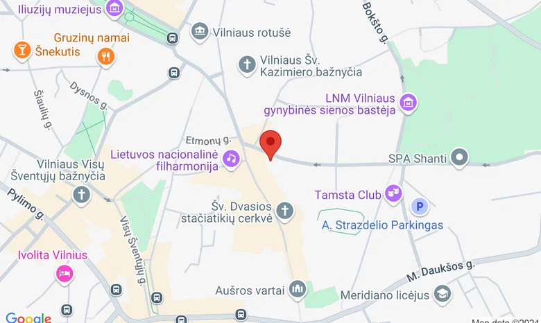  Aušros vartų g. 2, šalia J. Basanavičiaus paminklo žemėlapis