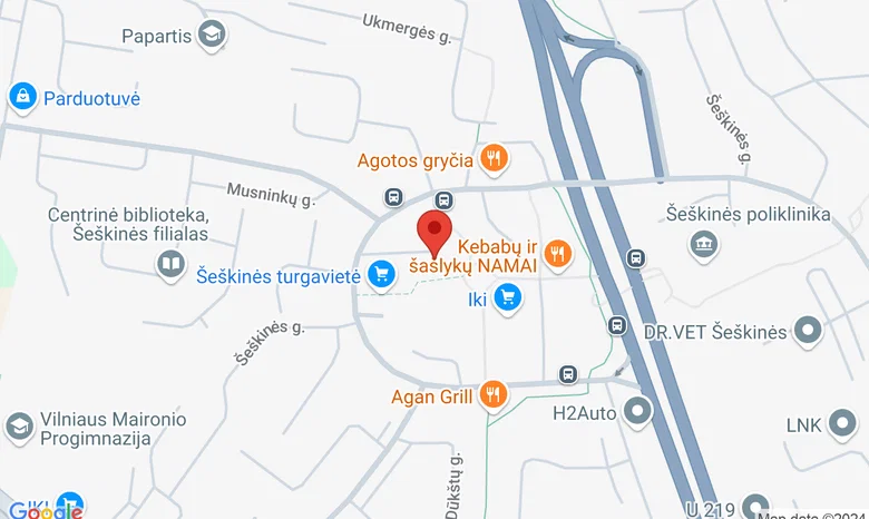 Šeškinės g. 28, Vilnius (2 aukštas) žemėlapis