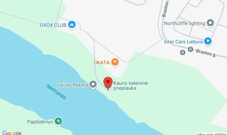 Kauno keleivinė prieplauka žemėlapis