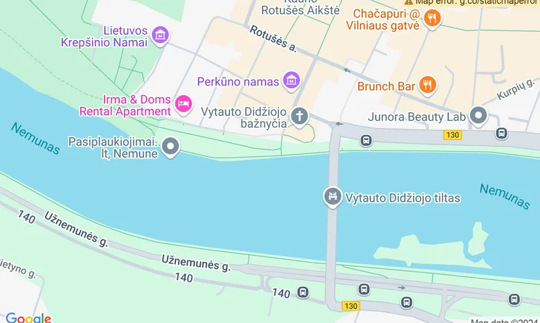 Senamiesčio prieplauka prie Vytauto Bažnyčios žemėlapis