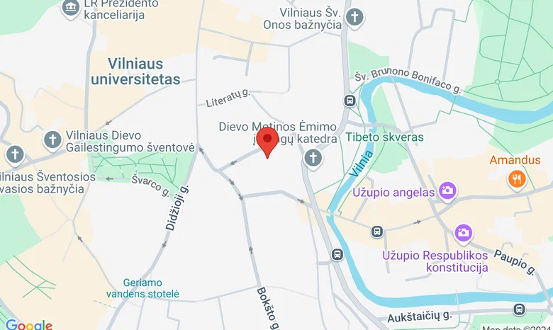 Vilniaus grafikos meno centras žemėlapis