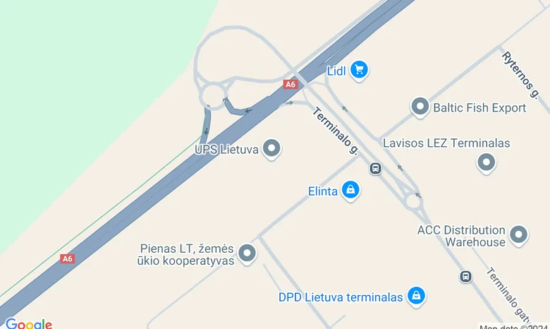 Kauno laisvoji ekonominė zona - LEZ žemėlapis