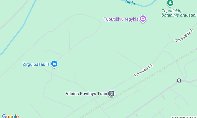 Pūčkorių piliakalnis žemėlapis