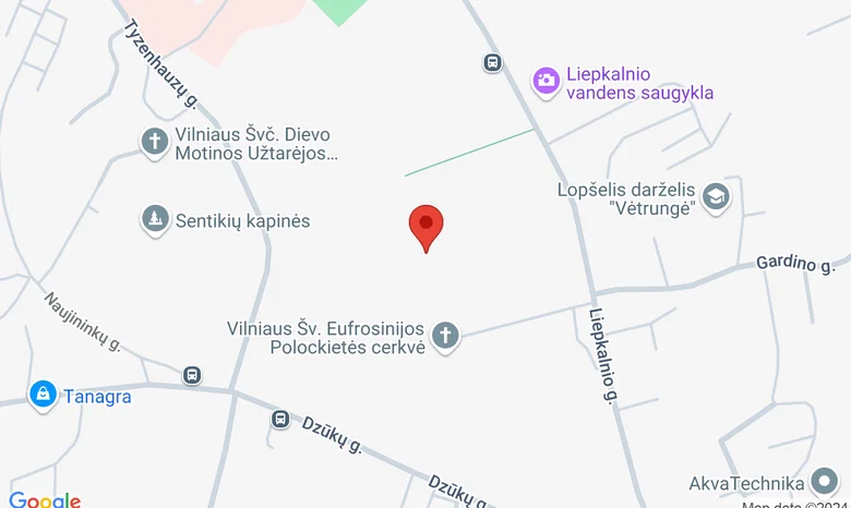 Liepkalnio 19, stačiatikių kapinės žemėlapis