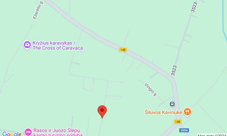 Šiluva, Jono Pauliaus II aikštė žemėlapis