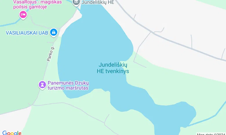 Verknės upė žemėlapis