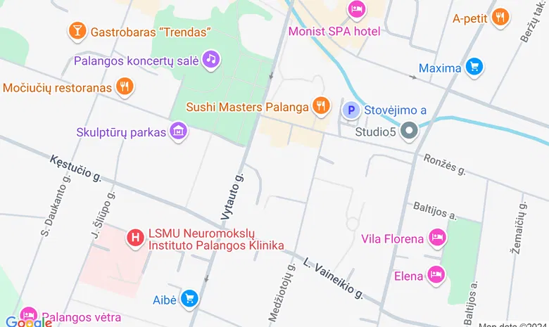 Palangos vasaros skaitykla - Nacionalinė Martyno Mažvydo biblioteka žemėlapis