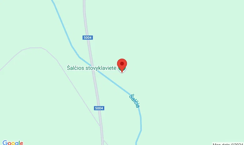 Šalčios stovyklavietė žemėlapis