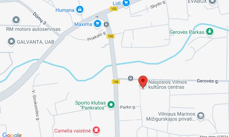 Naujosios Vilnios kultūros centras žemėlapis