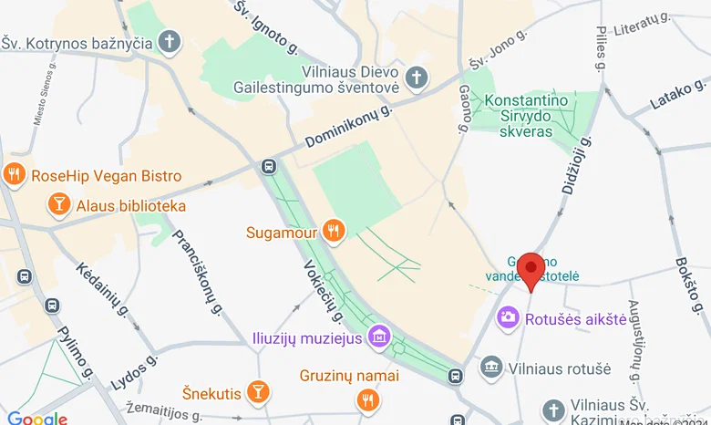 Didžioji Vilniaus Sinagoga žemėlapis