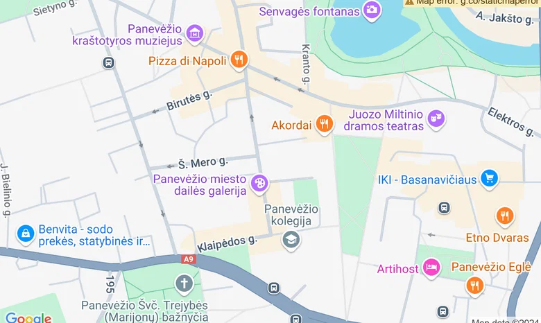 Menų skaitykla G. Petkevičaitės-Bitės bibliotekoje žemėlapis