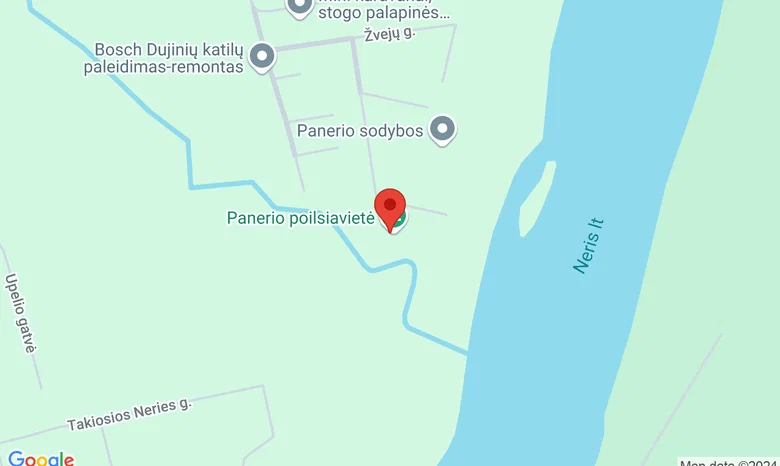 Panerio gatvė 19, Ginėnų kaimas, Lapių seniūnija, žemėlapis