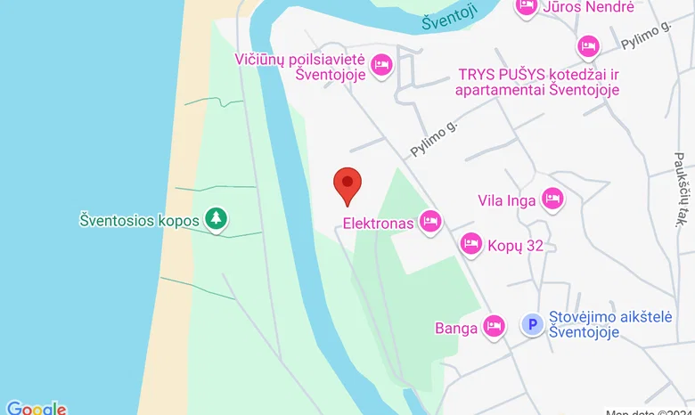 Šventoji, Kopų g. 31 E, ,,Žaldokynės" kiemelyje žemėlapis