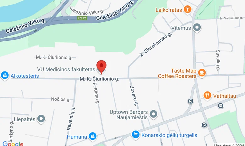 VU Kultūros centras žemėlapis