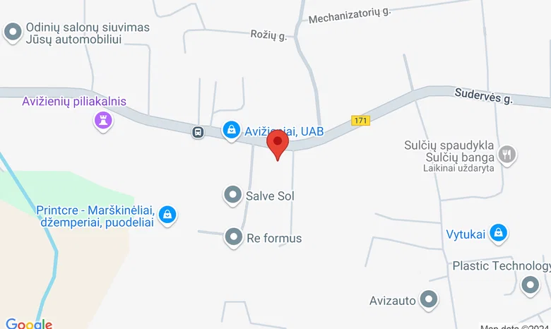 Bajorų užeiga žemėlapis