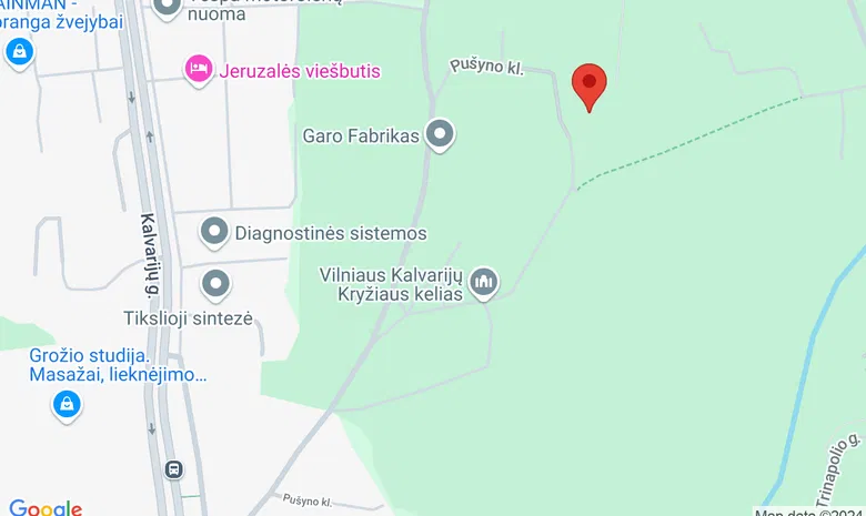 Sanatorija "Pušyno kelias" žemėlapis