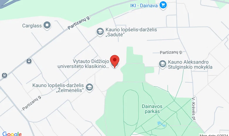 Kauno "Dainavos" progimnazija žemėlapis