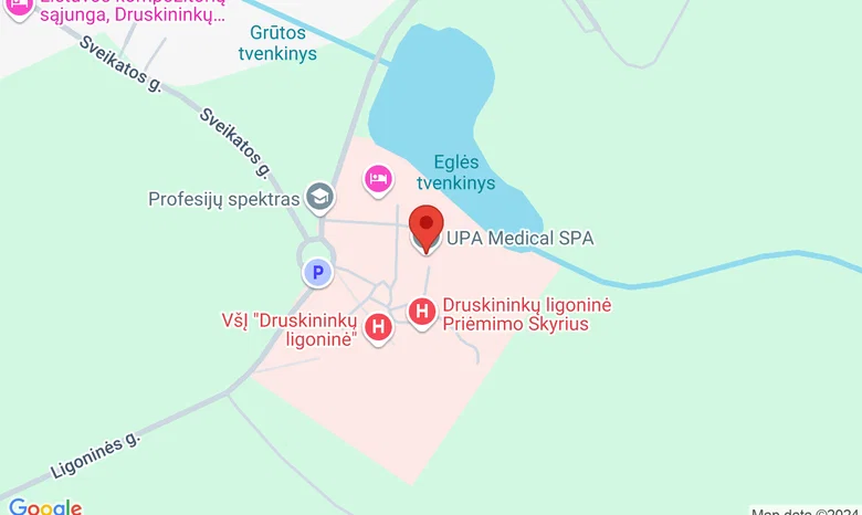 UPA Medical SPA žemėlapis