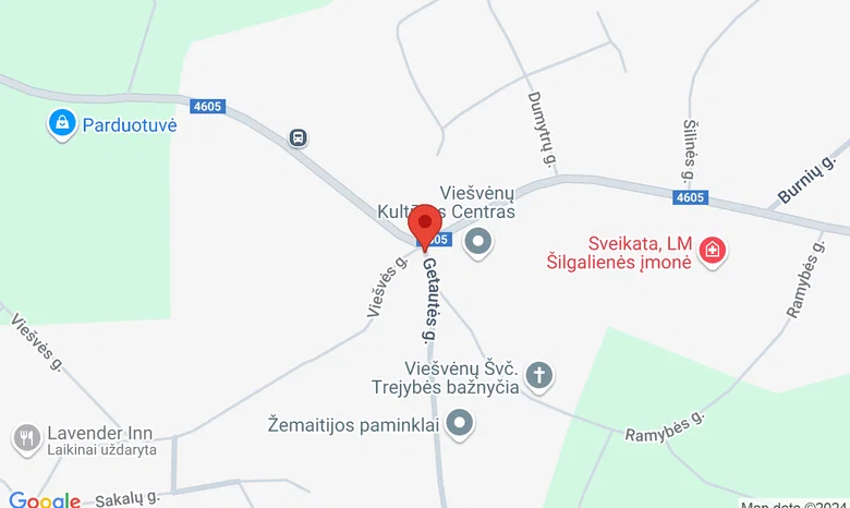 Lavender Inn, Viešvės g. 19a, Viešvėnų 1 kaimas, Telšių raj., Telšiai žemėlapis