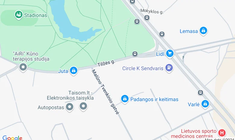 Malūno parkas žemėlapis
