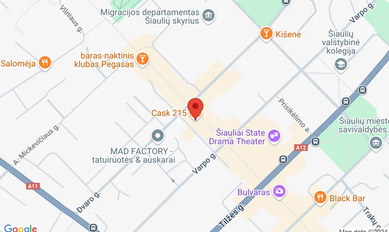 CASK 215 žemėlapis