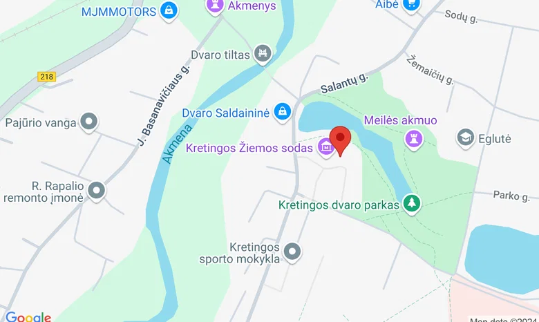 KRETINGOS MUZIEJUS - ŽIEMOS SODAS. TIŠKEVIČIŲ RŪMAI. Vilniaus g. 37, Kretinga žemėlapis