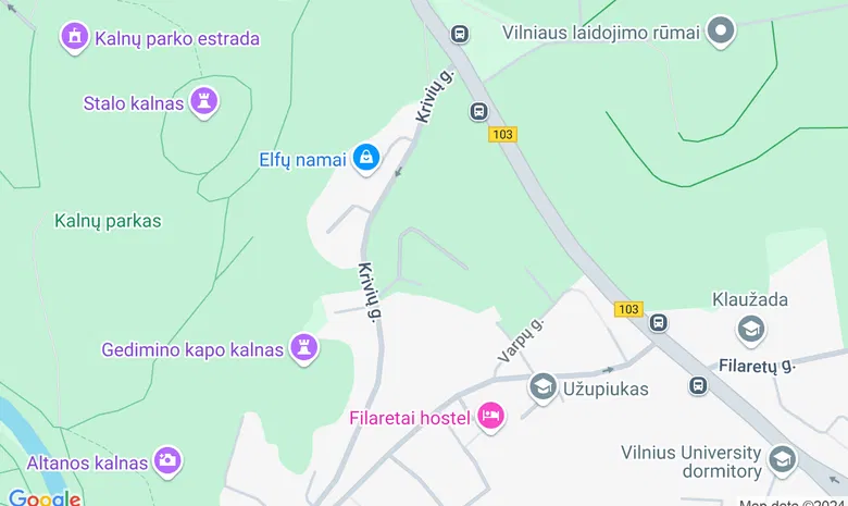 Užupis žemėlapis