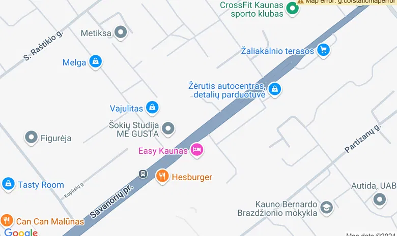 Mokymo Centras iCAN žemėlapis
