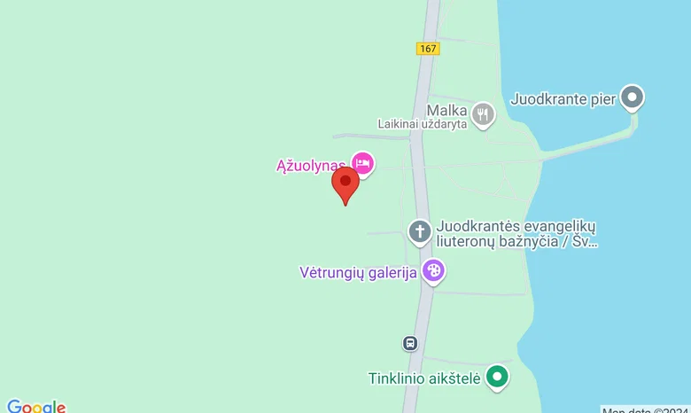L. Rėzos kultūros centro lauko estrada, Juodkrantė žemėlapis