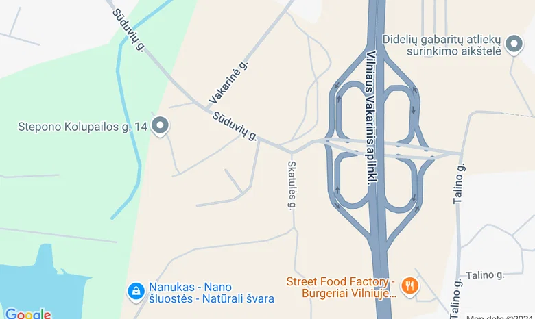 Wake inn Vilnius žemėlapis
