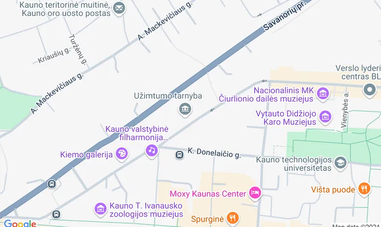 Jaunimo darbo centras žemėlapis