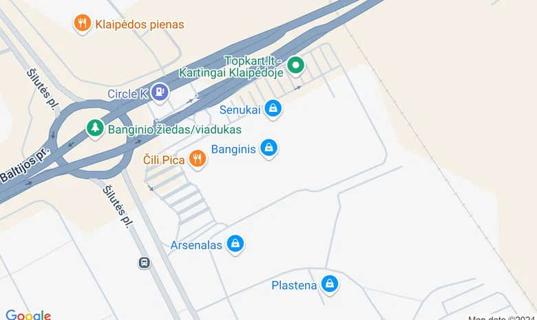 Prekybos centras Banginis žemėlapis