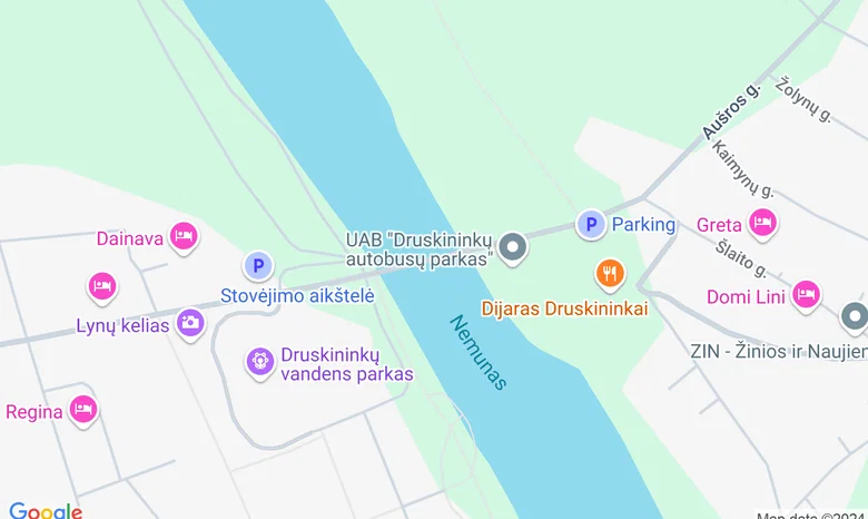 Parko tiltas žemėlapis