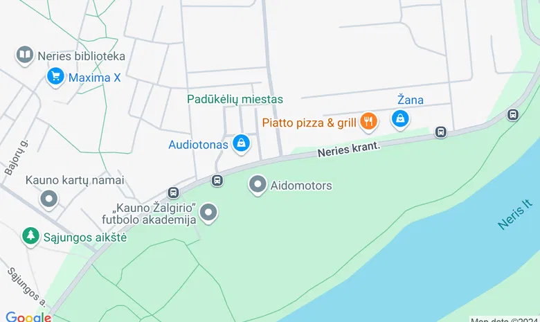 Dviračių takas Šilainiai-Lampėdžiai žemėlapis