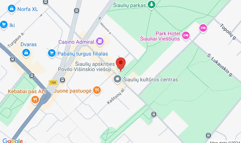 Šiaulių apskrities Povilo Višinskio viešoji biblioteka žemėlapis
