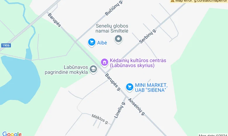 Labunavos parkas žemėlapis