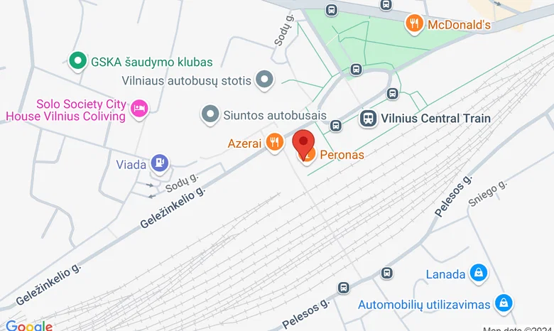 BO. Terasa žemėlapis