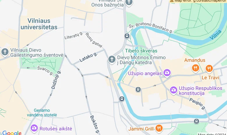Dievo motinos ėmimo į dangų cerkvė žemėlapis