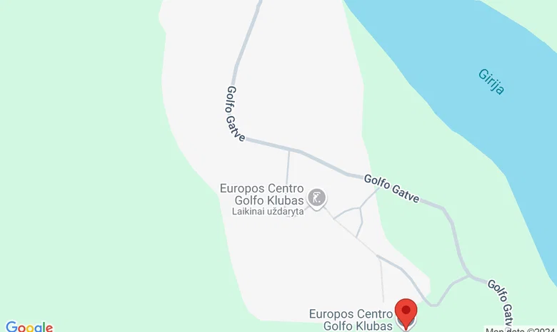 Europos Centro Golfo Klubas žemėlapis