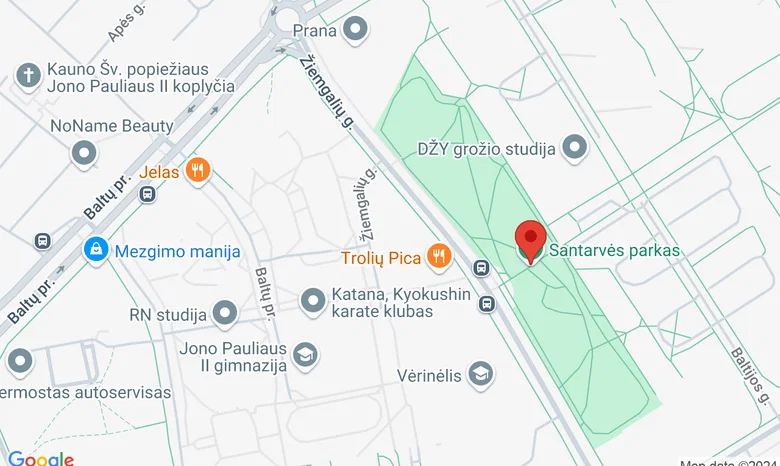 Šilainių Santarvės parkas žemėlapis