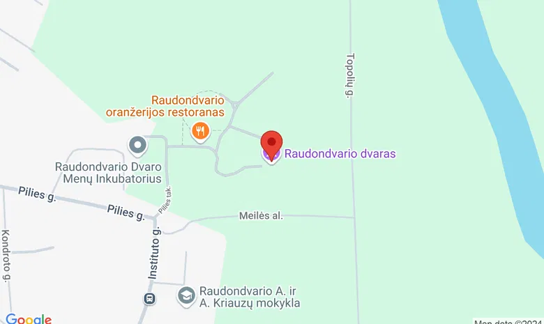 Raudondvario dvaro parkas žemėlapis