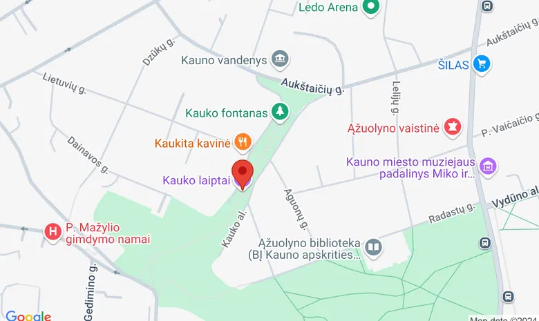 Kauko laiptų baseinas žemėlapis