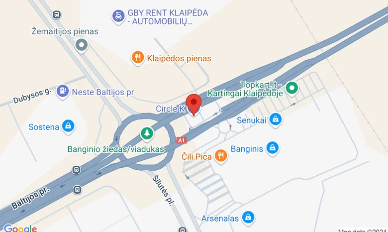 Degalinė Circle K žiedas žemėlapis
