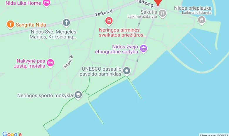 "Nidos Seklyčia" - NIDA žemėlapis