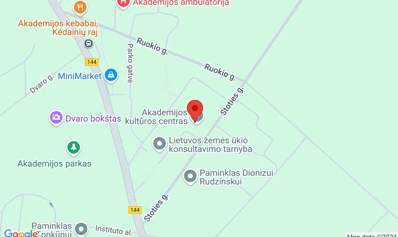 Akademijos kultūros centras žemėlapis