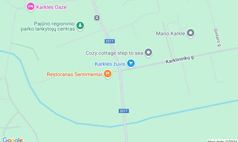 Restoranas „Žvejo sodyba“, Klaipėdos raj., Karklės kaimas žemėlapis