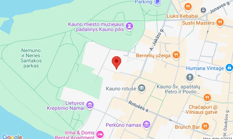 Svečių namų „Villa Kaunensis“ salė žemėlapis