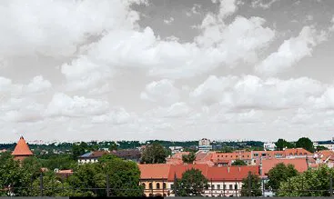 Jėzuitų vienuolyno terasa - apžvalgos aikštelė