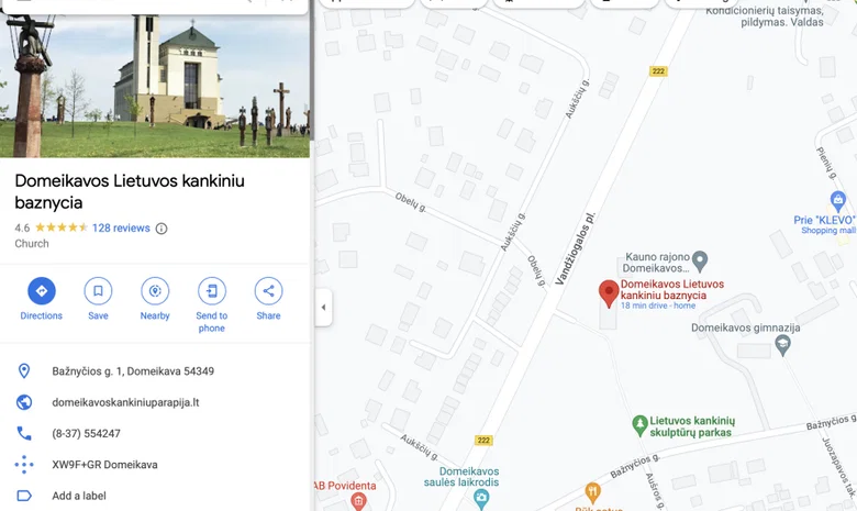 Stovėjimo aikštelė prie Lietuvos kankinių bažnyčios