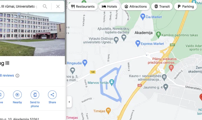 VDU ŽŪA III rūmai